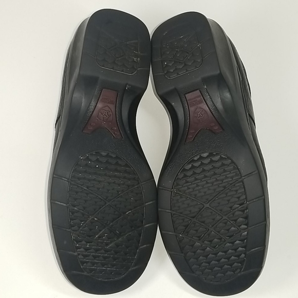 Ariat Women's Black Leather Clogs size 7.5 B - Picture 7 of 8